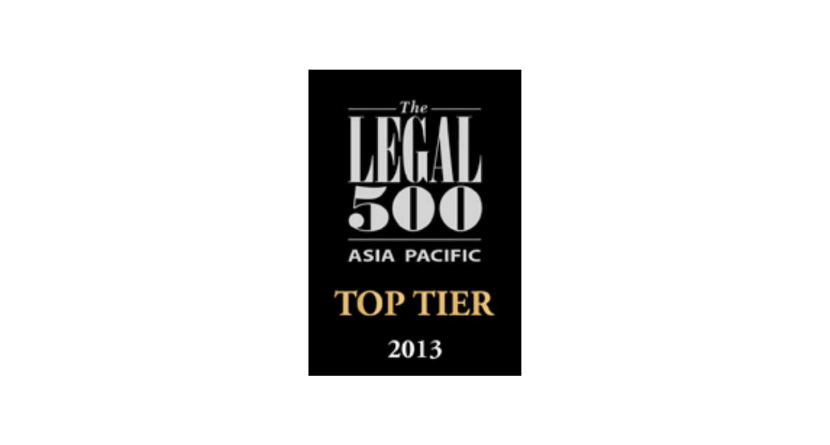 Asia Pacific Legal 500 2013 Rankings Released